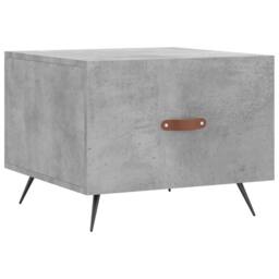 Berkfield Home Decorative Coffee Table Concrete Grey 50x50x40 cm Engineered Wood - Size: 50 x 50 x 40 cm - thumbnail 3