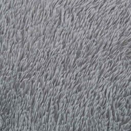 Berkfield Home Shaggy Rug High Pile NAVARRA Silver Grey 120x120 cm Polyester - Size: Medium - thumbnail 9