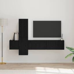 Berkfield Home TV Cabinet with Shelf Wall-mounted with Storage with Door 5 pcs B - thumbnail 2