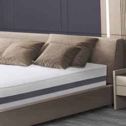 The White Stone Hypoallergenic Waterfoam Mattress, 16 cm, breathable & Antibacterial in White - Size: Small Double - thumbnail 5