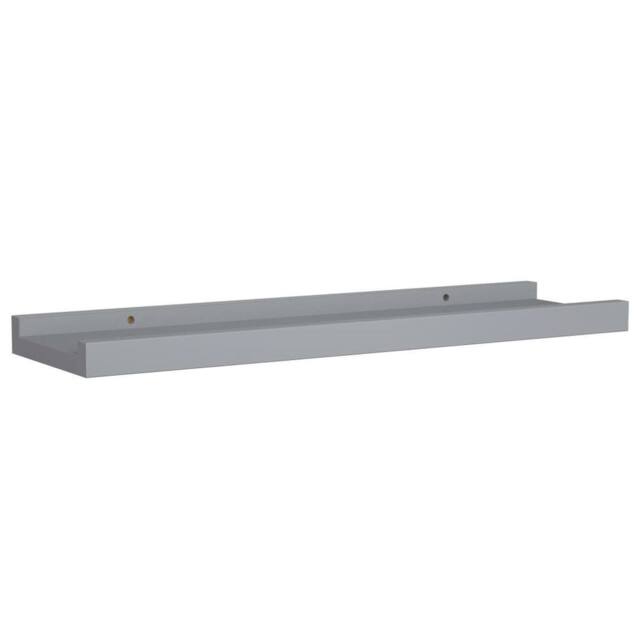 Berkfield Home Picture Frame Ledge Shelves 2 pcs Grey 40x9x3 cm MDF - Size: 40 x 9 x 3 cm - image 1