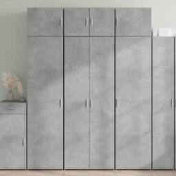 Berkfield Home Highboard Concrete Grey 70x42.5x185 cm Engineered Wood - thumbnail 2