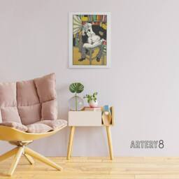 "Artery8 Dialectician With a Gramophone Moriz Jung Canvas Wall Art Print - Size: W12"" x H16""" - thumbnail 3