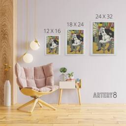 "Artery8 Dialectician With a Gramophone Moriz Jung Canvas Wall Art Print - Size: W12"" x H16""" - thumbnail 4