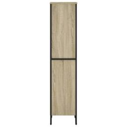 Berkfield Home Bookcase Sonoma Oak 50x31x137.5 cm Engineered Wood in Light Tan - thumbnail 5