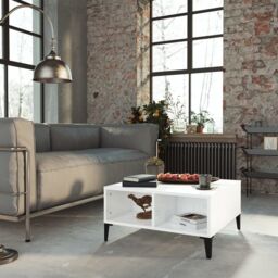 Berkfield Home Coffee Table High Gloss White 60x60x30 cm Engineered Wood - Size: 60 x 60 x 30 cm