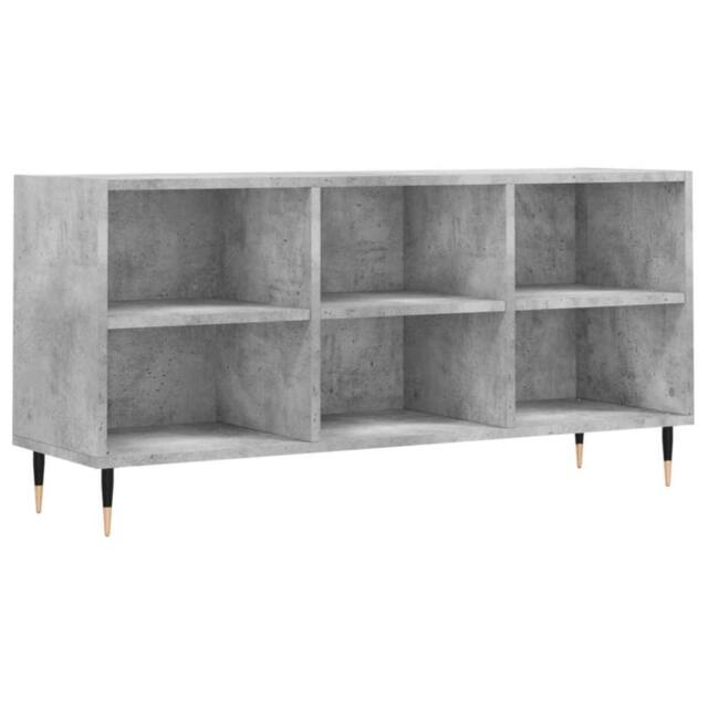 Berkfield Home TV Cabinet Concrete Grey 103.5x30x50 cm Engineered Wood - image 1