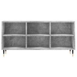 Berkfield Home TV Cabinet Concrete Grey 103.5x30x50 cm Engineered Wood - thumbnail 4