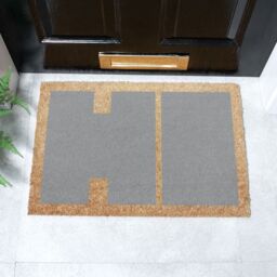 Artsy Mats Grey Large Lettered Hi Doormat - Size: 40 cm x 60 cm - thumbnail 2