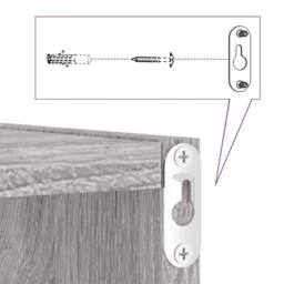 Berkfield Home Wall Cube Shelves 6 pcs Grey Sonoma 30x15x30 cm - Size: 30 x 15 x 30 cm - thumbnail 9