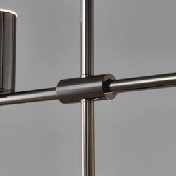 NIVOR 5-Light Dimmable LED Pendant Light Fixture Hanging Chandelier Black in Jet Black - thumbnail 6