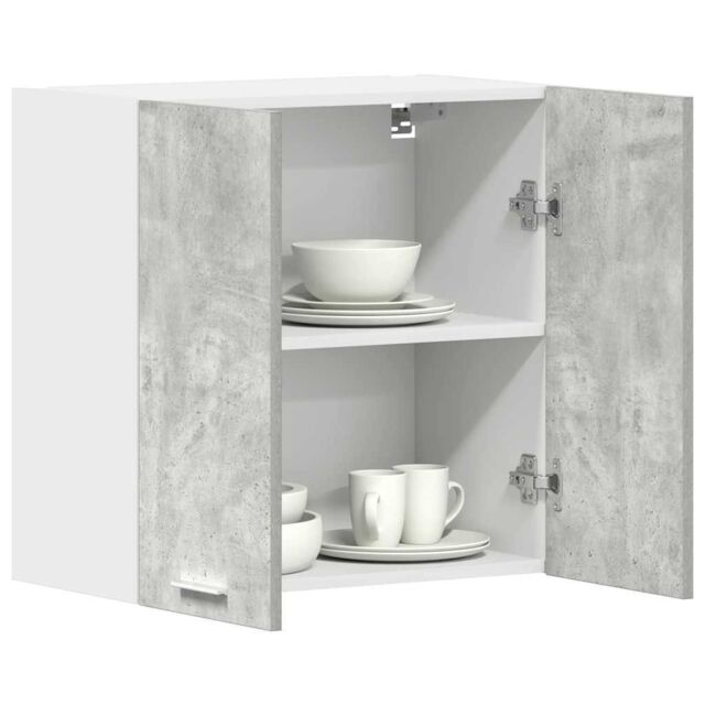 Berkfield Home Kitchen Wall Cabinet¬†Concrete Grey¬†60x31x60 cm Engineered Wood in Grey - Size: 60 x 31 x 60 cm - image 1