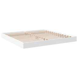 Berkfield Home Bed Frame without Mattress White 180x200 cm Super King Engineered Wood - thumbnail 6