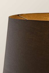 ValueLights Camden Copper Metal Tripod Floor Lamp with Black Tapered Lamp Shade - thumbnail 5