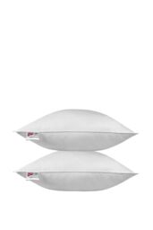 Homescapes Microfibre Euro Continental Square Pillow Pair - 80cm x 80cm in White - Size: 80 cm x 80 cm - thumbnail 4