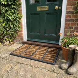 Nicoman Natural Coconut Coir Scraper Doormat in Brown - Size: 40 x 60 cm - thumbnail 6