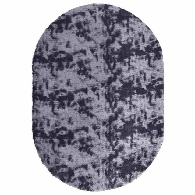 Berkfield Home Shaggy Rug High Pile NAVARRA Dark Grey 300x200 cm Polyester - Size: Medium - image 1