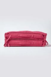 Homescapes Cotton Travel Support Booster Cushion in Red - Size: 50 cm x 50 cm - thumbnail 5