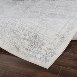 Livabliss Roma Vintage Grey Cream Blue Traditional Boho Rug - Size: 200 cm x 275 cm - thumbnail 4