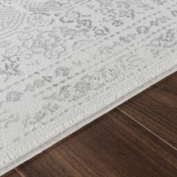 Livabliss Roma Vintage Grey Cream Blue Traditional Boho Rug - Size: 200 cm x 275 cm - thumbnail 3