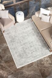 Livabliss Roma Vintage Grey Cream Blue Traditional Boho Rug - Size: 200 cm x 275 cm - thumbnail 7