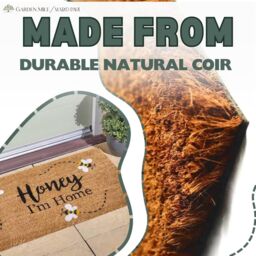 Marco Paul Tan Coir Bumblebee Slogan Welcome Nonslip Doormat 75x45cm in Beige - Size: Medium - thumbnail 7