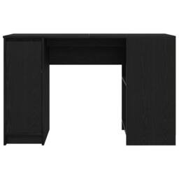 Berkfield Home Durable Desk Black Oak 120x42x76 cm Engineered Wood - Size: 120 x 42 x 76 cm - thumbnail 6