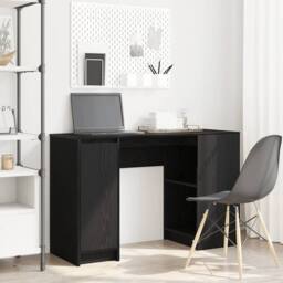 Berkfield Home Durable Desk Black Oak 120x42x76 cm Engineered Wood - Size: 120 x 42 x 76 cm - thumbnail 2
