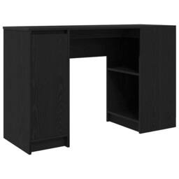 Berkfield Home Durable Desk Black Oak 120x42x76 cm Engineered Wood - Size: 120 x 42 x 76 cm - thumbnail 3