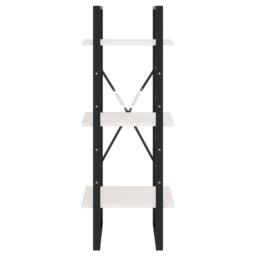 Berkfield Home Decorative 3-Tier Book Cabinet White 40x30x105 cm Solid Pinewood - Size: 40 x 30 x 105 cm - thumbnail 4