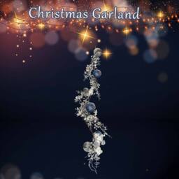 VFM e-Store Christmas Velvet Pumpkin Leaves Berries Garland 120cm x 28cm Blue X 1 - Size: 120 cm x 28 cm - thumbnail 3