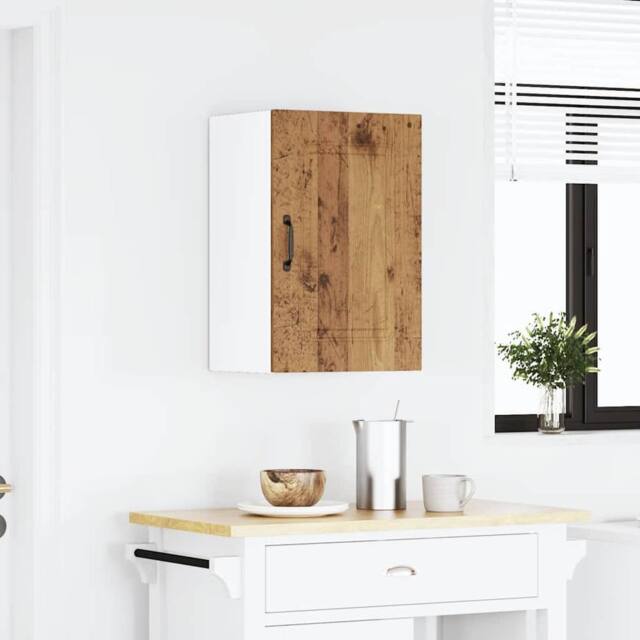 Berkfield Home Kitchen Wall Cabinet Kalmar Old Wood Engineered Wood in Brown - image 1