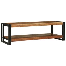 Berkfield Home Coffee Table 120x50x38 cm Solid Wood Acacia in Brown - Size: 120 x 50 x 38 cm - thumbnail 5