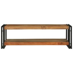 Berkfield Home Coffee Table 120x50x38 cm Solid Wood Acacia in Brown - Size: 120 x 50 x 38 cm - thumbnail 3