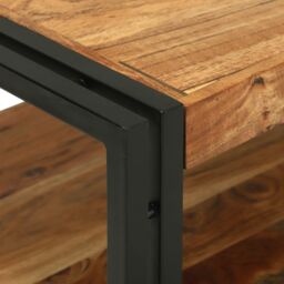 Berkfield Home Coffee Table 120x50x38 cm Solid Wood Acacia in Brown - Size: 120 x 50 x 38 cm - thumbnail 6
