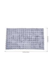 Garden Sanctuary Thick Faux Fur Knitted Soft Sofa Cover in Light Grey - thumbnail 4