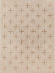 Livabliss Tuareg Global Beige Ivory Blue Graphic In- & Outdoor Rug in Tan - Size: 200 cm x 275 cm - thumbnail 2