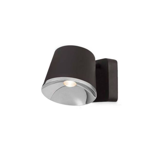 Netlighting Drone Integrated LED Indoor Dome Wall Ceiling Light Chrome Brown - image 1