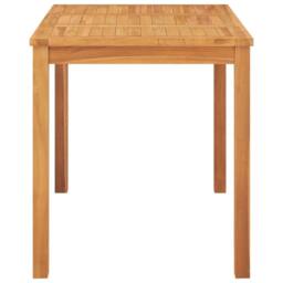 Berkfield Home Garden Dining Table 120x70x77 cm Solid Teak Wood in Brown - Size: 120 x 70 x 77 cm - thumbnail 3