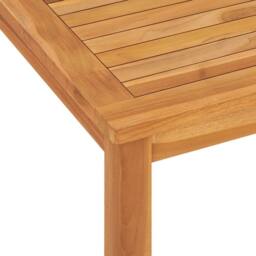 Berkfield Home Garden Dining Table 120x70x77 cm Solid Teak Wood in Brown - Size: 120 x 70 x 77 cm - thumbnail 4