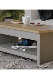 Home Discount Vida Designs Arlington Coffee Table Shelf Storage Living Room in Grey - thumbnail 4