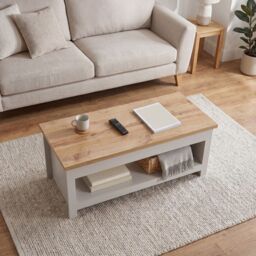 Home Discount Vida Designs Arlington Coffee Table Shelf Storage Living Room in Grey - thumbnail 8