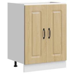 Berkfield Home Sink Base Cabinet Kalmar Sonoma Oak 60x46x81.5 cm Engineered Wood in Tan - thumbnail 3