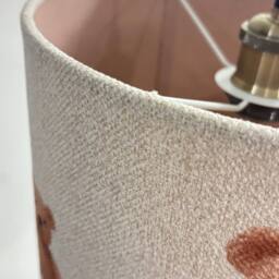 CGC Lighting Blake 30cm Oatmeal Linen Pink Teddy Bear Children's Lamp Shade in Natural - thumbnail 9