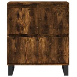 Berkfield Home Sideboards 3 pcs Smoked Oak Engineered Wood in Brown - thumbnail 6