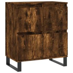 Berkfield Home Sideboards 3 pcs Smoked Oak Engineered Wood in Brown - thumbnail 5