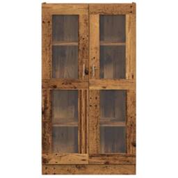 Berkfield Home Highboard Old Wood 82.5x30.5x150 cm Engineered Wood in Brown - thumbnail 4
