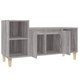 Berkfield Home TV Cabinet Grey Sonoma 100x35x55 cm Engineered Wood - Size: 100 x 35 x 55 cm - thumbnail 5