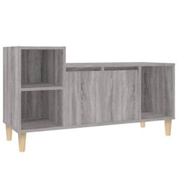 Berkfield Home TV Cabinet Grey Sonoma 100x35x55 cm Engineered Wood - Size: 100 x 35 x 55 cm - thumbnail 2