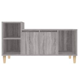 Berkfield Home TV Cabinet Grey Sonoma 100x35x55 cm Engineered Wood - Size: 100 x 35 x 55 cm - thumbnail 6